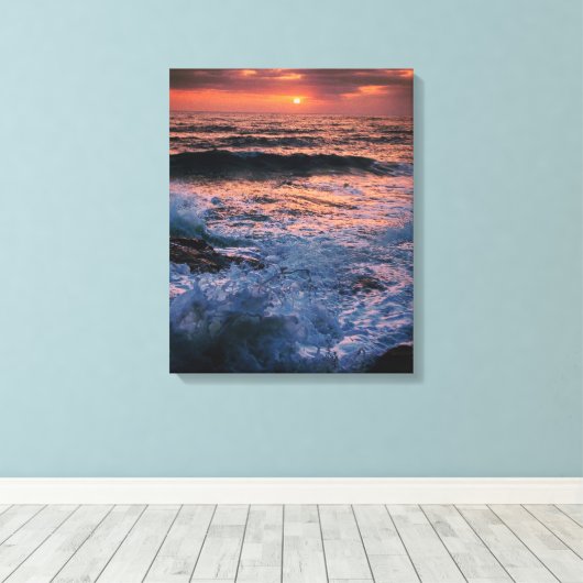 crashen! canvas afdruk (Insitu (Houten vloer))