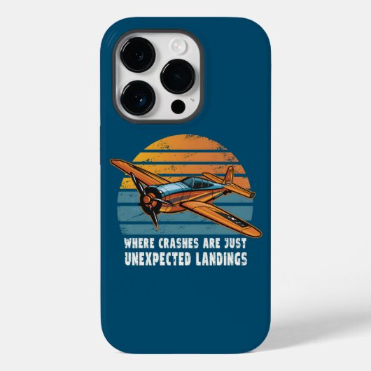 Crashes zijn onverwachte landingen grappig RC vlie Case-Mate iPhone Case (Achterkant)