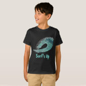 Crashing Blue Wave, Surf omhoog! T-shirt (Voorkant volledig)