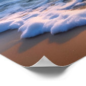 Crashing Ocean Wave Sunrise Coastal Wall Poster (Hoek)