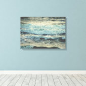 Crashing Ocean Waves Canvas Wrap (Insitu (Houten vloer))