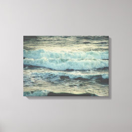 Crashing Ocean Waves Canvas Wrap Afdruk