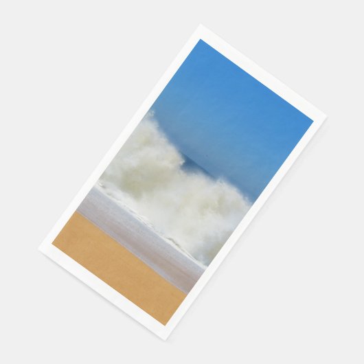 Crashing Ocean Waves Guest Paper Napkin Servet (Hoek)