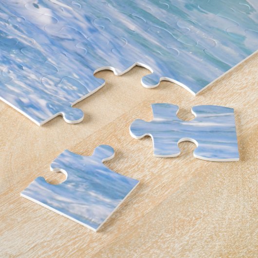 Crashing Ocean Waves in Hawaii - 20x20 inch Legpuzzel (Zijkant)