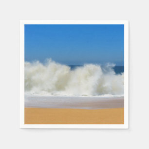 Crashing Ocean Waves Paper Napkin Servetten