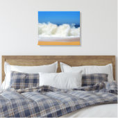 Crashing Ocean Waves Stretched Canvas Afdrukken (Insitu (Slaapkamer))