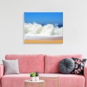 Crashing Ocean Waves Stretched Canvas Afdrukken (Insitu (Woonkamer))