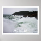 Crashing Surf, Nationaal Park Acadia Poster (Voorkant)