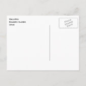 Crashing Surf op Rocks, Mallorca, Spanje Briefkaart (Achterkant)