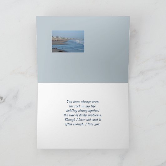 Crashing Surf Pap's Birthday Card Kaart (Binnen)