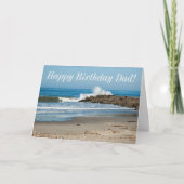 Crashing Surf Pap's Birthday Card Kaart (Voorkant)