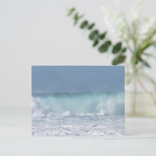 Crashing Wave-foto Feestdagenkaart (Staand voorkant)
