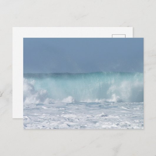 Crashing Wave-foto Feestdagenkaart (Voorkant / Achterkant)