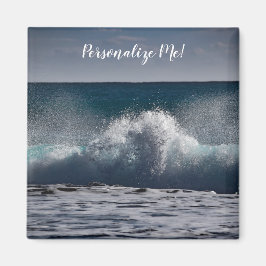 Crashing Wave in Ocean Zee Personalized Magneet