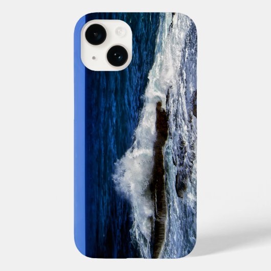 Crashing Wave On Rock Formation Hoesje (Achterkant)