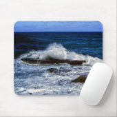 Crashing Wave On Rock Formation Muismat (Met muis)