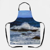 Crashing Wave On Rock Formation Print Schort (Voorkant)