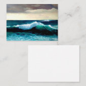 Crashing Wave, Seascape Painting, Cresting Wave Notitiekaartje (Voorkant / Achterkant)