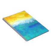 Crashing Waves - Abstract zeekapschilderen Notitieboek (Rechterzijde)