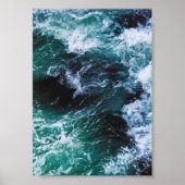 Crashing Waves in de oceaan Poster (Voorkant)
