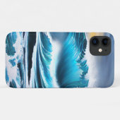 Crashing Waves iPhone Case (Achterkant (horizontaal))