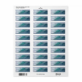Crashing Waves Ocean Return Address Labels (Full Sheet)