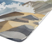 Crashing Waves | Rocky Coastal Shore Waterverf Snijplank (Hoek)