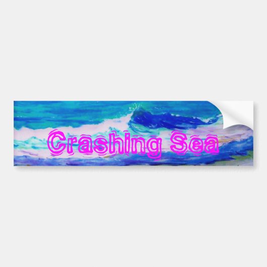 Crashing Zee Bumpersticker (Voorkant)