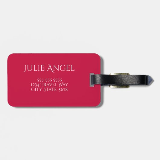 Crashingkleuren Bagagelabel (Achterkant horizontaal)