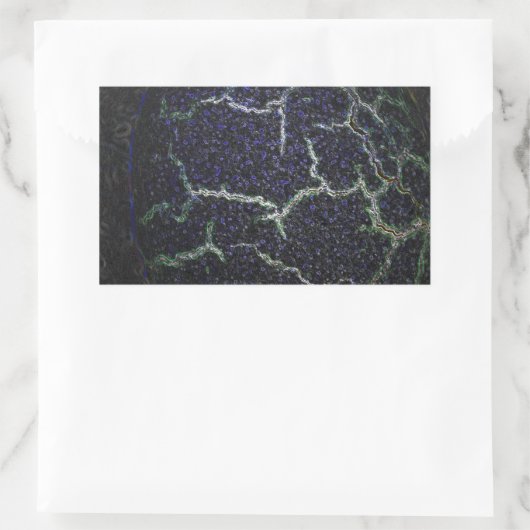 crashshell rechthoekige sticker (Tas)