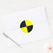 Crashtest dummy stickers | zwart en geel (Envelop)