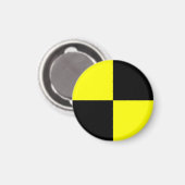 crashtestdummy symbool voor auto-ongeval magneet (Voorkant / Achterkant)