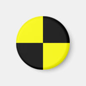 crashtestdummy symbool voor auto-ongeval magneet (Voorkant)