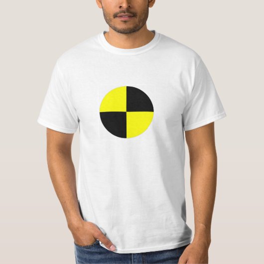 crashtestdummy symbool voor auto-ongeval t-shirt (Voorkant)