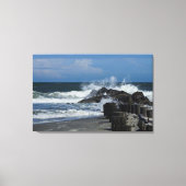 CrashWaves bij Folly Canvas Afdruk (Voorkant)
