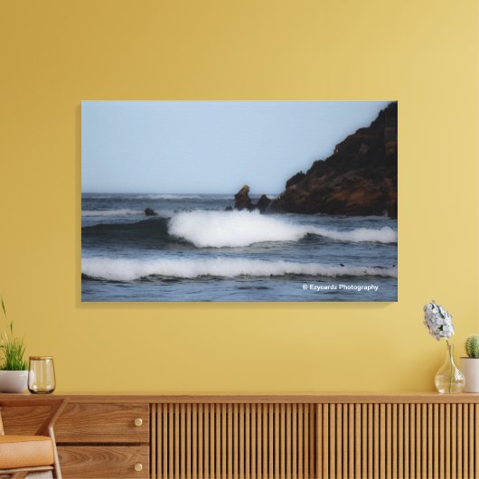 Crashwaves Canvas Afdruk (Insitu (Woonkamer))