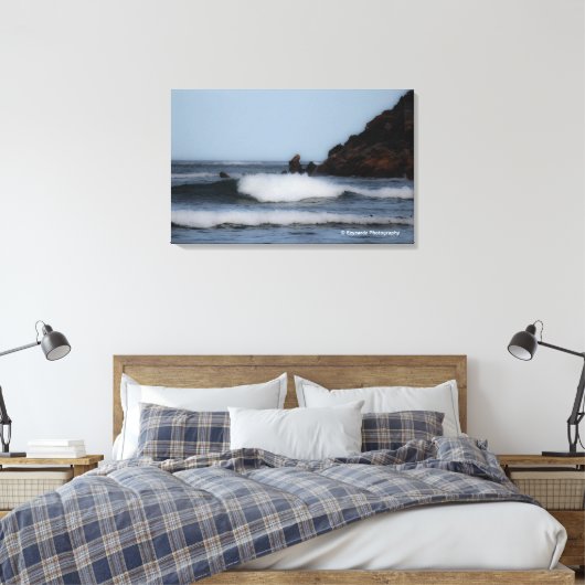 Crashwaves Canvas Afdruk (Insitu (Slaapkamer))