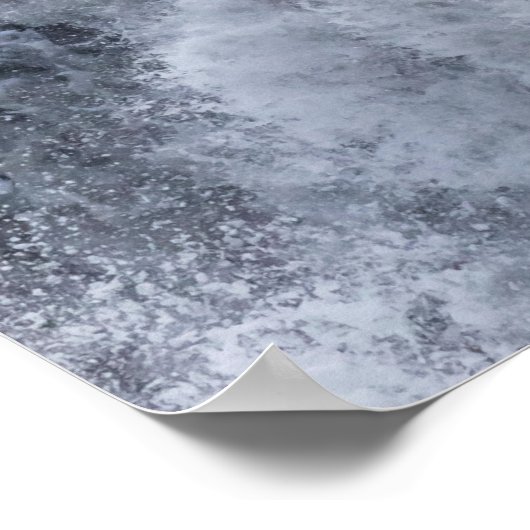 CrashWaves in de winter Poster (Hoek)