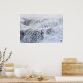 CrashWaves in de winter Poster (Keuken)
