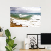 CrashWaves in Maui Poster (Thuiskantoor)