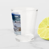 CrashWaves op Rocks Shot Glass Glas (Rechts)