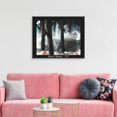 CrashWaves - Zeedoek met zeestranspier Canvas Afdruk (Insitu (Woonkamer))