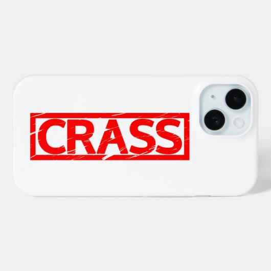 Crass Stamp Case-Mate iPhone Case (Achterkant (horizontaal))