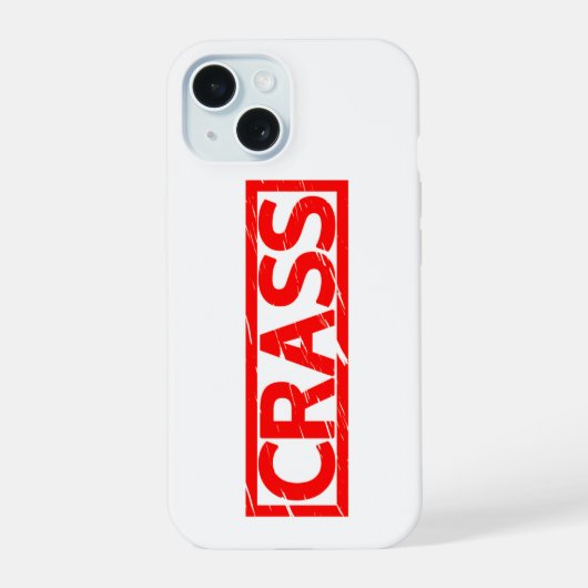 Crass Stamp iPhone 15 Case (Achterkant)