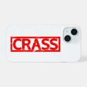 Crass Stempel iPhone 15 Case (Achterkant horizontaal)