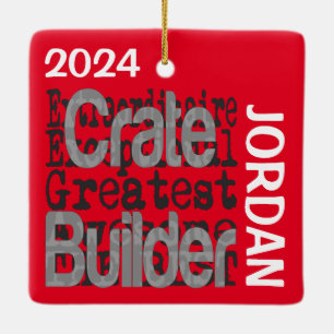 Crate Builder Extraordinaire CUSTOM Keramisch Ornament