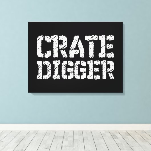 Crate Digger Canvas Afdruk (Insitu (Houten vloer))