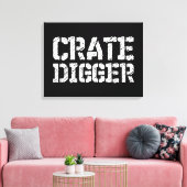 Crate Digger Canvas Afdruk (Insitu (Woonkamer))