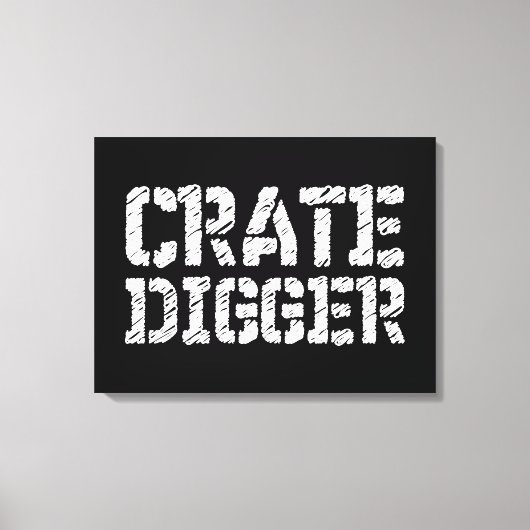 Crate Digger Canvas Afdruk (Voorkant)