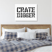 Crate Digger Canvas Afdruk (Insitu (Slaapkamer))